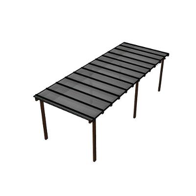 Kit Policarbonato Cinza Refletivo 6mm 8,00m X 3,00m - Perfis Naturais