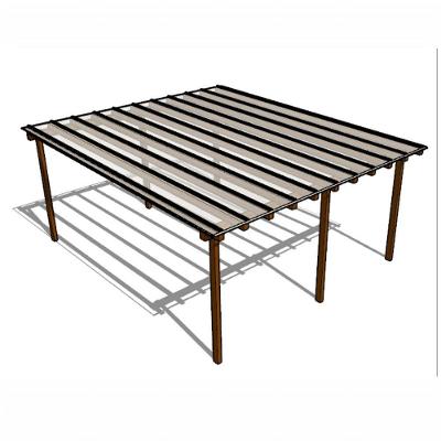 Kit Policarbonato Branco 4mm 5,00m X 6,00m - Perfis Naturais