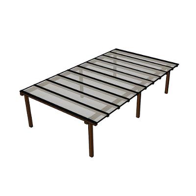 Kit Policarbonato Cristal 6mm 7,00m X 4,00m - Perfis Naturais