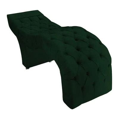 Maca Estofada Estética Cílios Salão Spa Veludo Rebeca Cor:verde