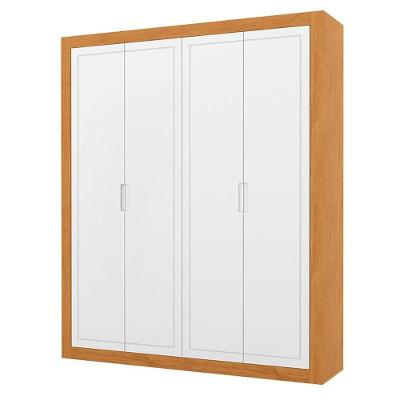 Guarda Roupa Infantil Tutto New 4 Portas Freijó Branco Soft - Matic