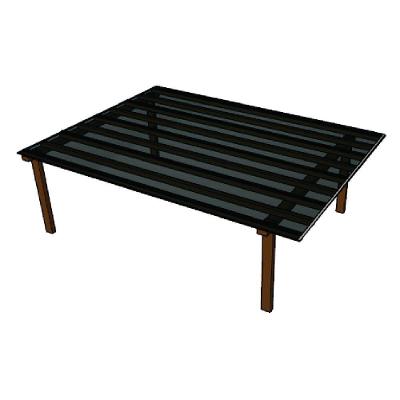 Kit Policarbonato Fume 4mm 4,00m X 6,00m - Perfis Naturais