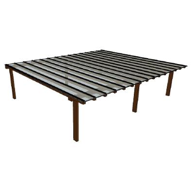 Kit Policarbonato Cristal 4mm 7,00m X 6,00m - Perfis Naturais