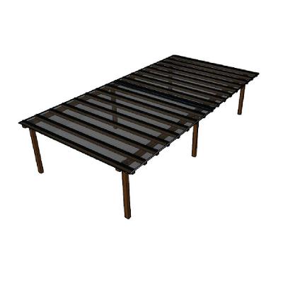 Kit Policarbonato Fume 4mm 8,00m X 4,00m - Perfis Naturais