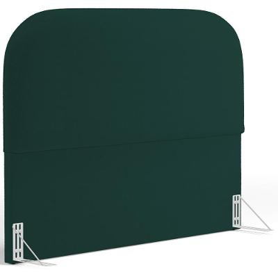 Cabeceira Cama Box Casal 140cm Orgânica Lanna W01 Bouclê Verde - Lyam Decor