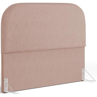 Cabeceira Cama Box Casal 140cm Orgânica Lanna W01 Linho Rosê - Lyam Decor