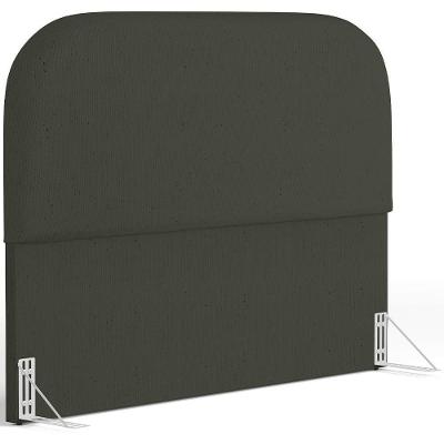 Cabeceira Cama Box Queen 160cm Orgânica Lanna W01 Linho Verde Musgo - Lyam Decor