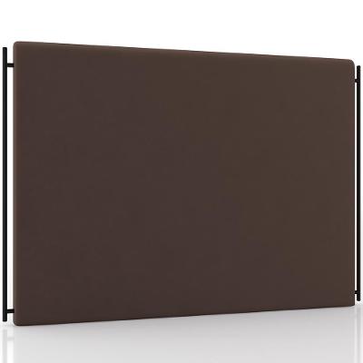 Cabeceira Cama Box Queen 160cm Estofada Goya P05 Veludo Marrom - Lyam Decor