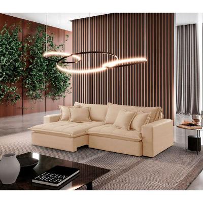 Sofá Zen Linho 02 Módulos 100 Cm B25 Meu Sofá Online A294 Linho Creme