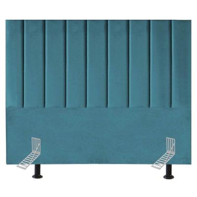 Cabeceira Cama Casal Queen Size 160 Cm Eloá Suede E Frame azul Turquesa
