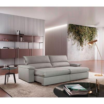 Sofá Filadélfia Linho 02 Módulos 100cm B25cm Meu Sofá Online A230 Linho Cinza
