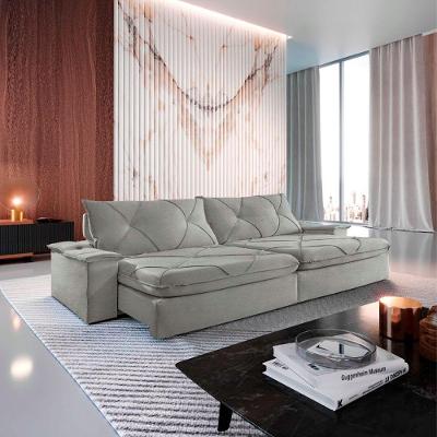 Sofá Apollo Linho 02 Módulos 100 Cm B25cm Meu Sofá Online A230 Linho Cinza