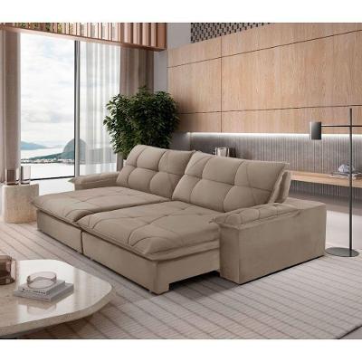 Sofá Gaia Veludo 02 Módulos 90 Cm B25cm Meu Sofá Online B002 Veludo Capuccino