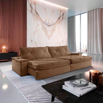 Sofá Apollo Veludo 02 Módulos 80 Cm B25cm Meu Sofá Online B016 Veludo Marrom