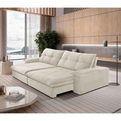Sofá Gaia Linho 02 Módulos 100 Cm B25cm Meu Sofá Online A302 Linho Branco