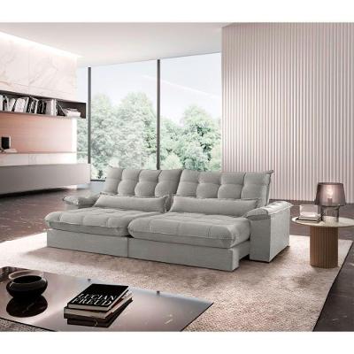 Sofá Classic Linho 02 Módulos 100 Cm B25 Meu Sofá Online A230 Linho Cinza