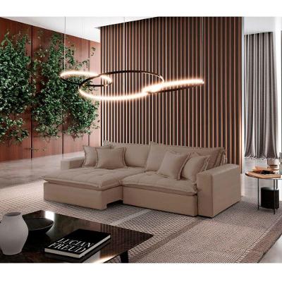 Sofá Zen Veludo 02 Módulos 100 Cm B25 Meu Sofá Online B002 Veludo Capuccino