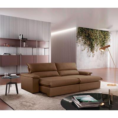 Sofá Filadélfia Veludo 02 Módulos 80cm B25cm Meu Sofá Online B016 Veludo Marrom