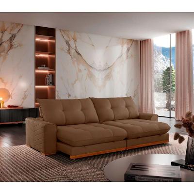 Sofá Argo Veludo 02 Módulos 100 Cm B25cm Meu Sofá Online B016 Veludo Marrom