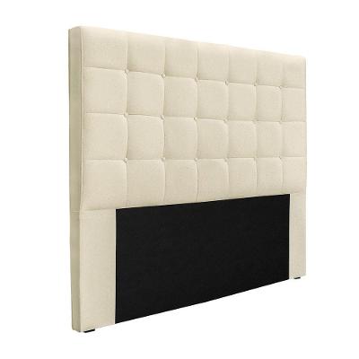 Cabeceira Cama Box Solteiro 90 Cm Verona Linho S04 Cor Perola