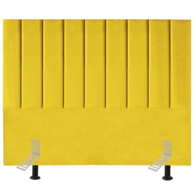 Cabeceira Cama Casal Queen Size 160 Cm Eloá Suede E Frame Cor:amarelo