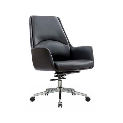 Cadeira De Escritório Office Diretor United Base Estrela Com Rodízios Pu Preto G56 - Gran Belo