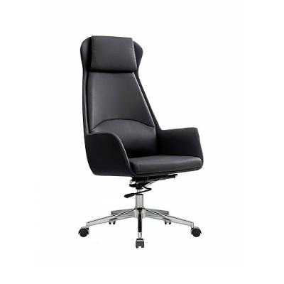 Cadeira De Escritório Office Presidente United Base Estrela Com Rodízios Pu Preto G56 - Gran Belo
