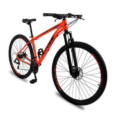 Bicicleta Aro 29 Krw Alumínio 24 Vel Freio A Disco X52 Cor:laranja/preto;tamanho Quadro:21