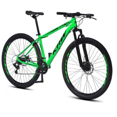 Bicicleta Aro 29 Krw Alumínio 24 Vel Freio A Disco X52 Cor:verde/preto;tamanho Quadro:15.5