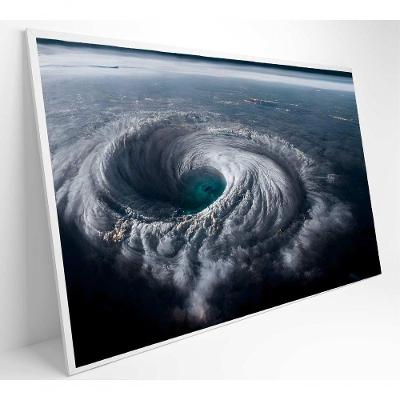 Quadro Natureza Extrema Ciclone Medidas 120x80 Cm Tipo De Impressão Tecido Canvas