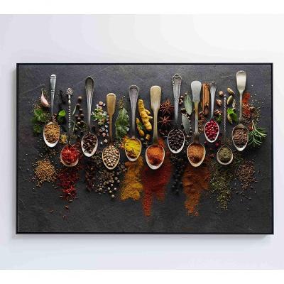Quadro Decorativo Tempero E Especiarias Medidas 90x60 Cm Tipo De Impressão Tecido Canvas