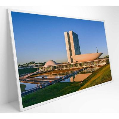Quadro Congresso Nacional Brasília Medidas 120x80 Cm Tipo De Impressão Adesivo Fotográfico