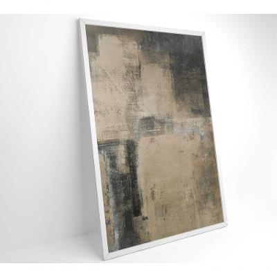 Quadro De Arte Pintura Abstrata Clara Medidas 60x90 Cm Tipo De Impressão Tecido Canvas