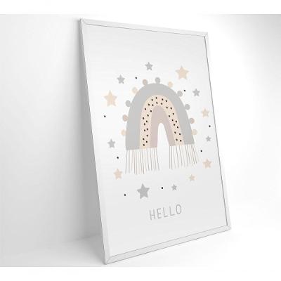 Quadro Infantil Boa Noite Estrelas Medidas 40x60 Cm Impressão Tecido Canvas