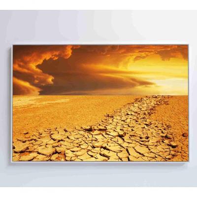 Quadro Por Do Sol No Deserto Medidas 90x60 Cm Impressão Tecido Canvas