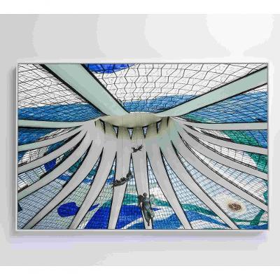 Quadro Catedral De Brasília Medidas 60x40 Cm Impressão Vidro Acrílico
