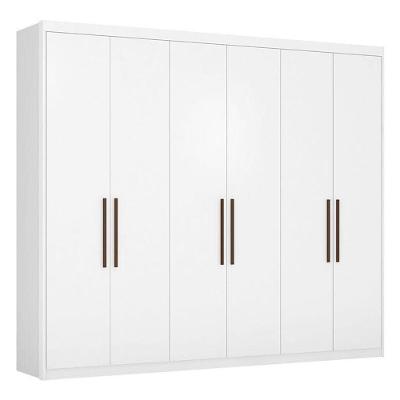 Guarda Roupa Casal Sumatra Branco Brilho - Demóbile