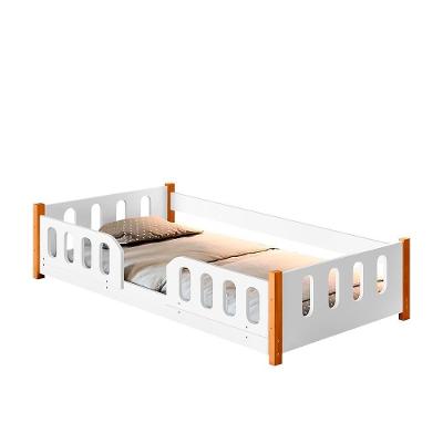 Cama Infantil Grades De Proteção Branca Melin Shop Jm