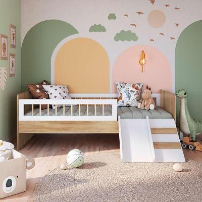Cama Solteiro Montessoriana Com Grade Proteção Aveiro Oak Shop Jm
