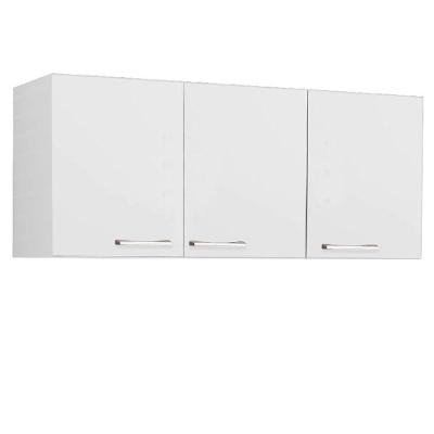 Armário Aéreo De Cozinha 3 Portas 120cm Carol Branco Rud Rack