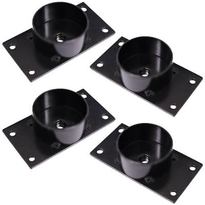 Kit 4 Chapinhas Reta Com Tubo Fixação Pés Palito Rosca