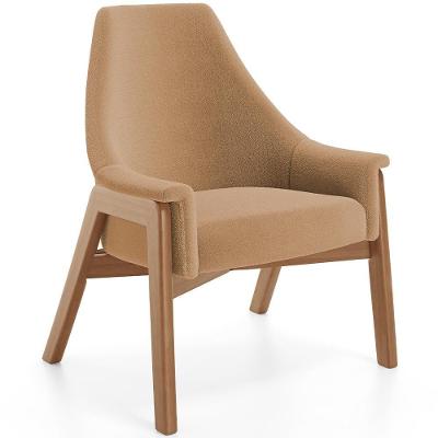 Poltrona Decorativa Sakura L02 Bouclê Mostarda - Lyam Decor