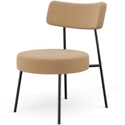 Poltrona Decorativa Base Fixa Londres L02 Bouclê Mostarda - Lyam