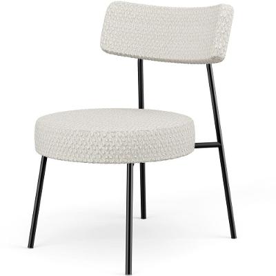 Poltrona Decorativa Base Fixa Londres L02 Bouclê Cru - Lyam