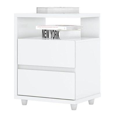 Mesa De Cabeceira Campeche Branco Brilho - Henn