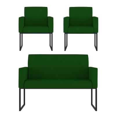 Kit Poltronas Namoradeira Lugares Para Recepção Verde