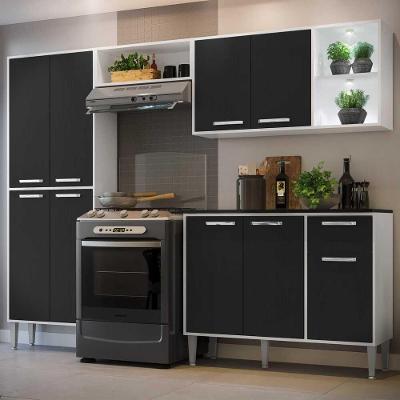 Cozinha Completa Compacta Branca/preta