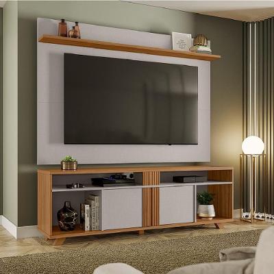 Rack Bancada Com Painel Para Tv Até 70 Polegadas 1,80M Freijó / Off White Notável Freijó Trend