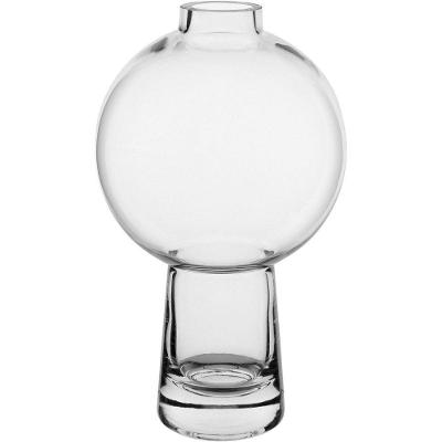 Vaso Decorativo Enfeite Casa Vintage Home&co Vidro 25x15x15cm Transparente