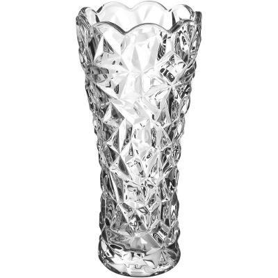 Vaso Decorativo Enfeite Casa Floreiro Home&co Vidro 24x11x11cm Transparente